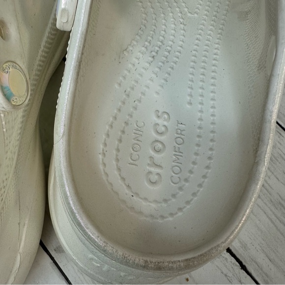 Crocs Classic Bae Iridescent Clogs SPECIAL EDITION - RARE Size 11 - Picture 10 of 11